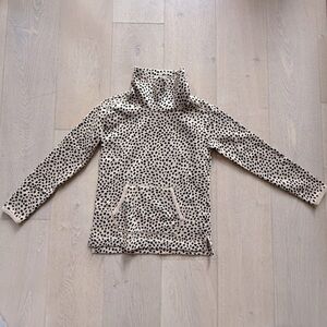 Crewcuts Leopard Print Turtleneck Sweatshirt